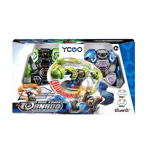 Pack 2 Robots éducatifs télécommandés Silverlit Kombat Tornado