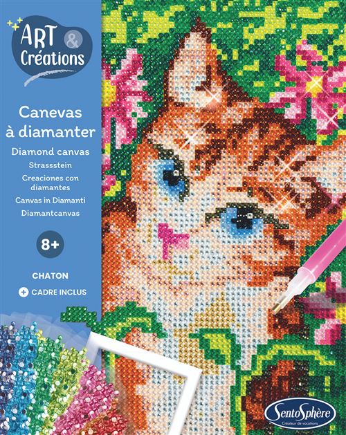 Sentosphere - Art & Creations - Canevas à diamanter Chaton - Image 3