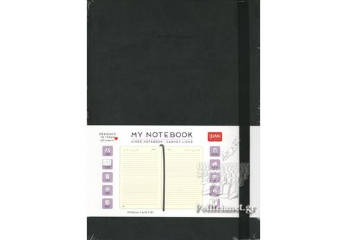 Carnets et journaux intimes Legami Carnet My Notebook L ligné Noir