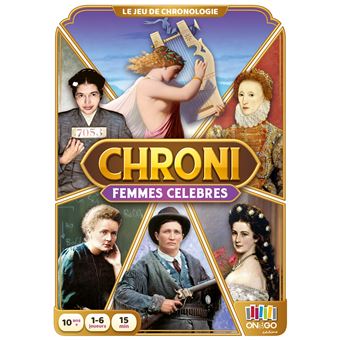Jeu d’ambiance On the go Editions Chroni Femmes Célèbres