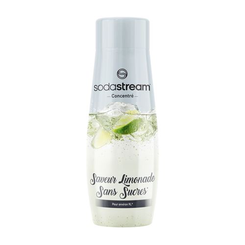 Concentré Saveur Sodastream Limonade sans sucres 440 ml Blanc et Gris