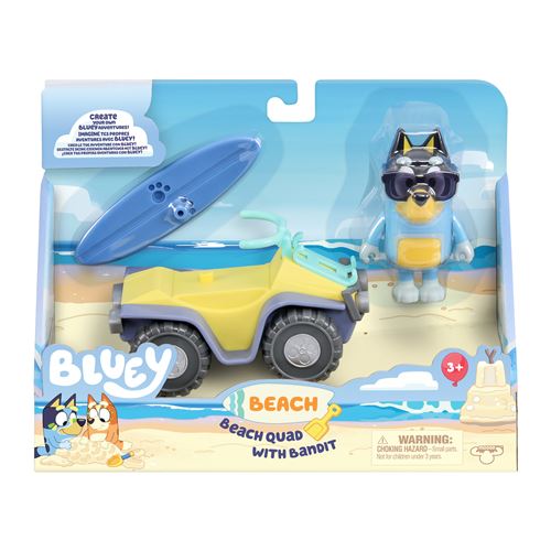 Figurine Bluey Le Quad de Plage de Bluey
