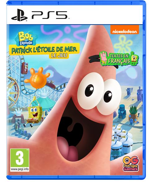 Pochette avant du jeu Bob L'éponge : Patrick l'Étoile de Mer Le Jeu PS5