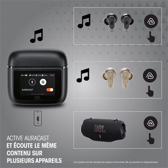 JBL Tour Pro 3 Champagne, ecouteurs sans fil a reduction de bruit et etui intelligent