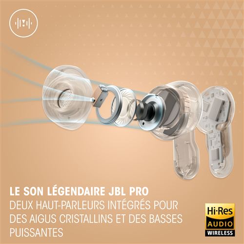 JBL – Ecouteurs intra-auriculaires sans fil Bluetooth JBL Tour Pro 3 avec réduction de bruit Gold JBL – Ecouteurs intra-auriculaires sans fil Bluetooth JBL Tour Pro 3 avec réduction de bruit Gold