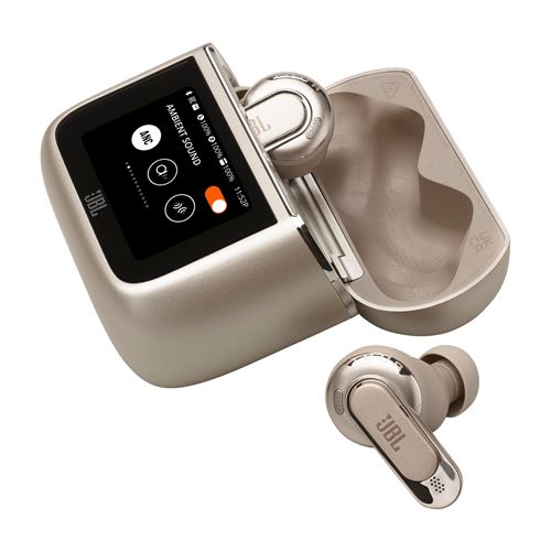 JBL – Ecouteurs intra-auriculaires sans fil Bluetooth JBL Tour Pro 3 avec réduction de bruit Gold JBL – Ecouteurs intra-auriculaires sans fil Bluetooth JBL Tour Pro 3 avec réduction de bruit Gold