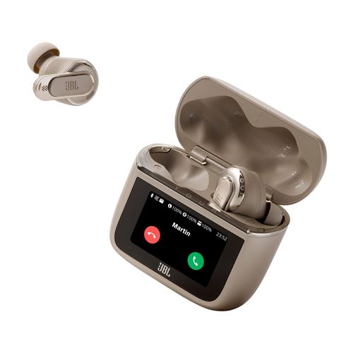 JBL – Ecouteurs intra-auriculaires sans fil Bluetooth JBL Tour Pro 3 avec réduction de bruit Gold JBL – Ecouteurs intra-auriculaires sans fil Bluetooth JBL Tour Pro 3 avec réduction de bruit Gold