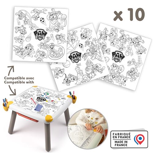 Jeu créatif Smoby Recharge de dessins Paw Patrol Pat’patrouille pour Kid Table Créative