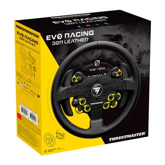 Volant gaming Thrustmaster Evo Racing 32R Leather pour PC PS5 PS4 Xbox One Xbox Series X et S