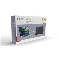 Pack PC portable Acer Aspire 3 15 A315-44P-R0KS 15,6" AMD Ryzen™ 7 16 Go RAM 512 Go SSD Gris + Housse + Souris optique sans fil