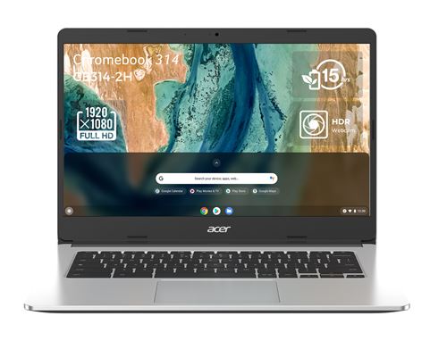 Chromebook Acer 314 Cb314-2H-K1Xn 14" Mediatek 8 Go Ram 128 Go Emmc Gris