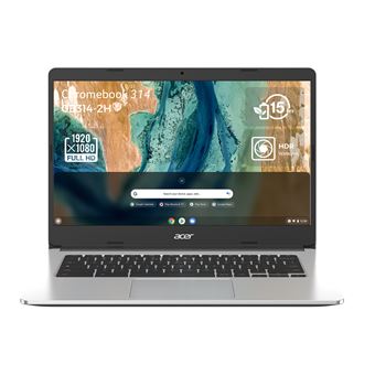 Acer Chromebook 314 CB314-2H-K1XN 14" MediaTek 8 GB RAM 128 GB eMMC Grijs -Franse Azerty - 1