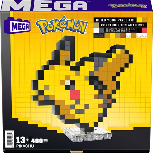 Cstore -Pokémon-Pikachu-Coffret De Construction Rétro 400 Pieces - Pokémon - Hth74 - Neuf - Image 3