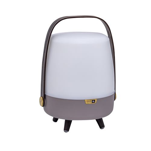 Lampe enceinte Bluetooth Kooduu Lite-up Play Mini JBL Earth Blanc et Marron
