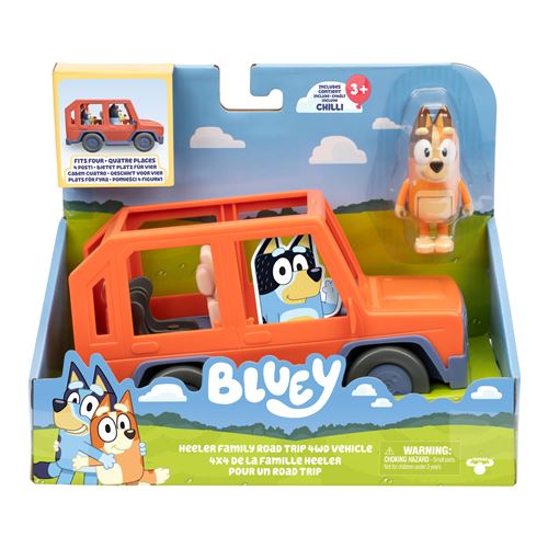 Voiture de Bluey BLUEY Véhicule familial avec figurine Chilli et accessoires