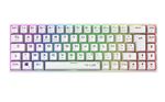 Clavier gaming Azerty sans fil mécanique The G-Lab Keyz Titanium WL Blanc