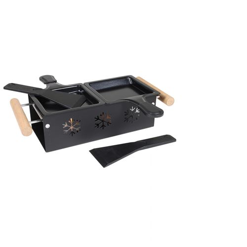 Noir Raclette À La Bougie Duo Cook Concept Kc2486 Et Beige