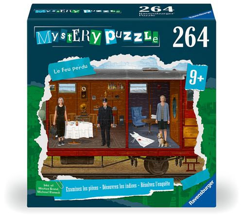 Puzzle 264 Pièces Ravensburger Mystery Puzzle Le Feu Perdu