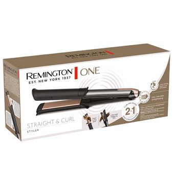 Lisseur boucleur Remington Straight & Curl One S6077 Noir et Rose