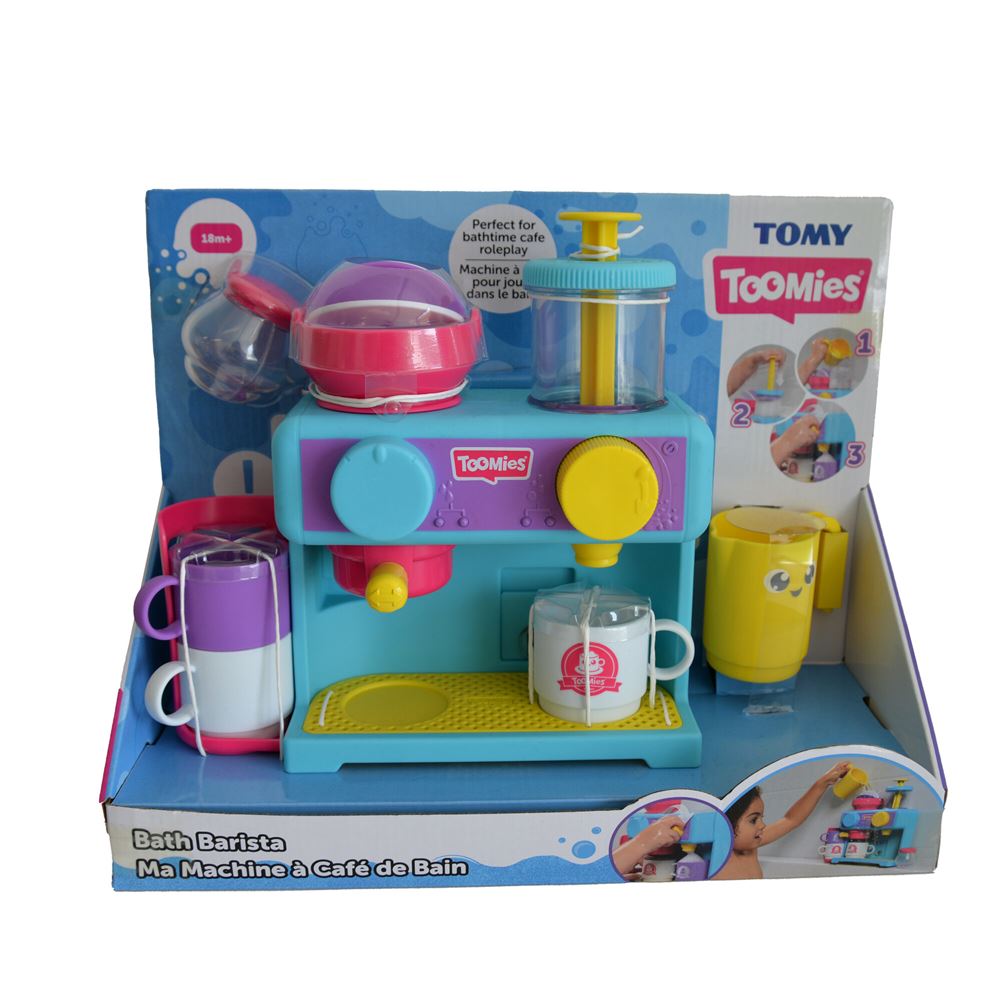 Jouet Bain Machine à Café Jouet De Bain TOMY Toomies - Fixation Murale, 3 Tasses, Pot, Shaker, Pour Bébés 18 Mois Jouet Bain Machine à Café Jouet De Bain TOMY Toomies - Fixation Murale, 3 Tasses, Pot, Shaker, Pour Bébés 18 Mois