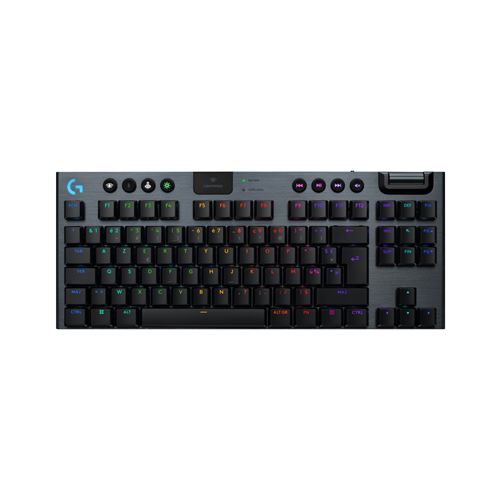 Clavier gaming mécanique sans fil ultra-plat Azerty Logitech G915 X Lightspeed TKL Linéaire Noir