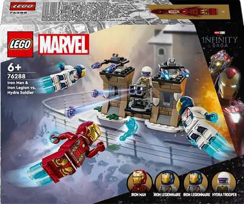 Lego Marron 76288 Marvel : Iron Man Et L'iron Legion Contre Le Soldat De L'hydra - Neuf - Image 3
