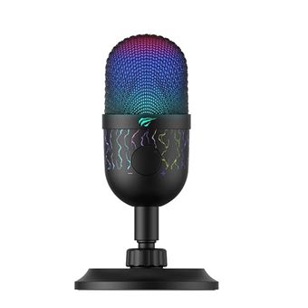 Microphone Gaming Trade Invaders Havit RGB Omnidirectionel sur pied