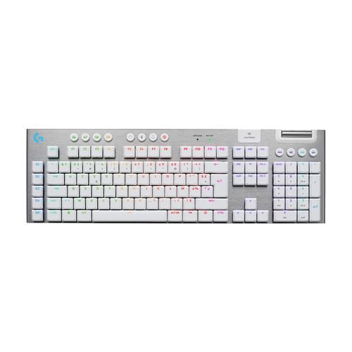 Clavier gaming mécanique sans fil ultra-plat Azerty Logitech G915 X Lightspeed Tactile Blanc