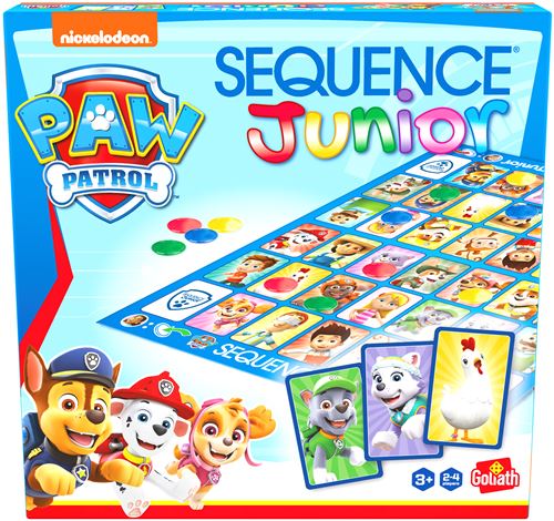 Boite de Jeu d’ambiance Goliath Sequence Junior Paw Patrol Pat’Patrouille