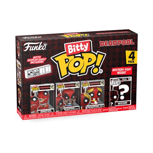 Funko Figurines Bitty Pop Deadpool Dinopool - Pack De 4 - Image 2