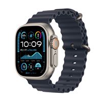 Apple Watch Ultra 2 GPS + Cellular 49 mm Boîtier en Titane Naturel avec Bracelet Ocean Marine version 2024