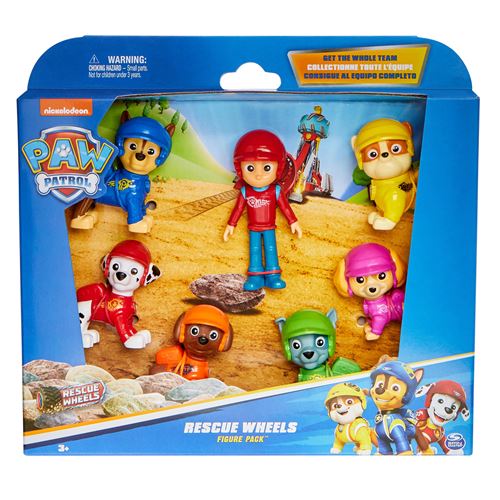 Paw Patrol Pat Patrouille Coffret Cadeau 7 Figurines Rescue Wheels Figurine À Collectionner Thème Tout Terrain Pat Patrouille Jouet Cadeau Enfant Et + Jouet Enfant Et + - vue 9
