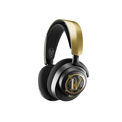 Micro Casque Gaming Sans Fil Steelseries Arctis Nova 7 Wow Edition 20Ème Anniversaire Noir Et Or
