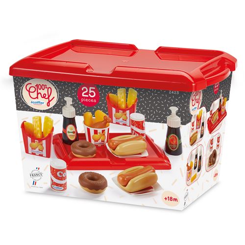 Ecof Jeu D'imitation Ecoiffier Coffret Hot Dog