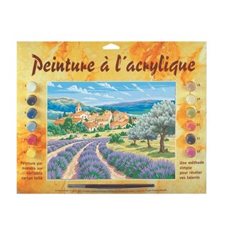 Peinture par numéros Acrylique Oz International Enjoy Art Lavande en Provence 30x40 cm