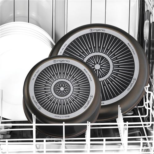 Wok - TEFAL - Ingenio Unlimited - 26 cm - Empilable - Poignée amovible - Antiadhésif - Maison