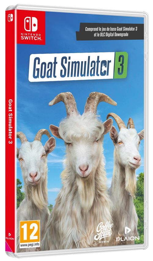Pochette avant du jeu Goat Simulator 3 Nintendo Switch