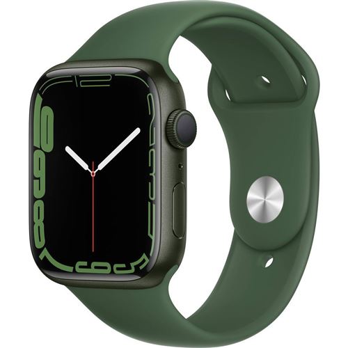 Apple Watch Series 7 GPS, boîtier Aluminium Vert 45mm avec Bracelet Sport Vert Reconditionné