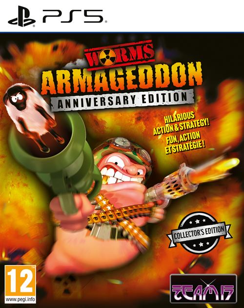 Pochette avant du jeu Worms Armageddon Anniversary Collector's Edition PS5