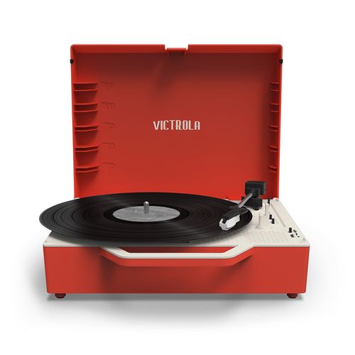 Platine vinyle victrola re-spin eco conçue rouge