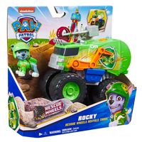 Paw Patrol - Pat Patrouille - Véhicule Figurine Tracker Jungle Pups - Voiture Transformable Avec Lance-Projectiles - Jouet Enfant 3 Ans+
