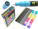 Set Confetti de 24 Marqueurs Acryliques Oz International Tooli Couleurs Vives Effaçables