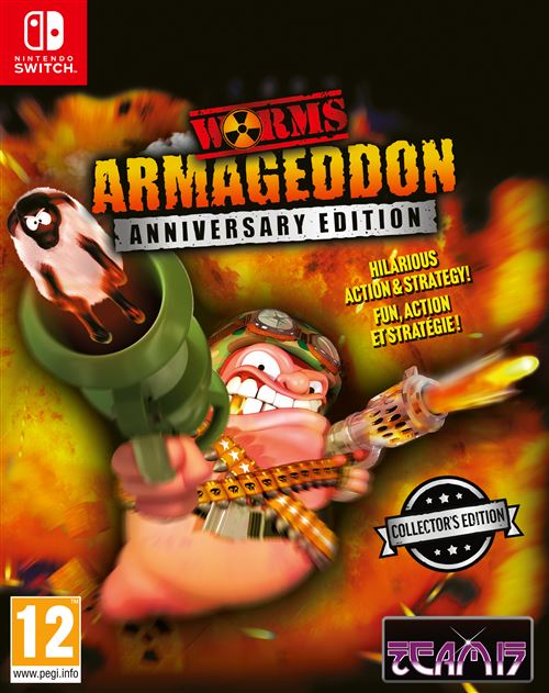 Pochette avant du jeu Worms Armageddon Anniversary Collector's Edition Nintendo Switch