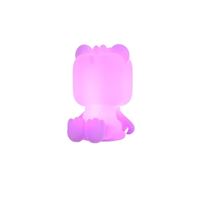 Lampe Teckel 19,3 cm porcelaine 11.6x25.6 cm