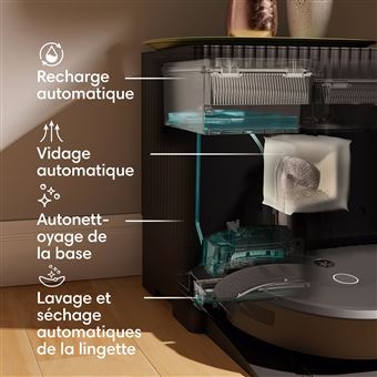 iRobot Robot aspirateur et laveur 2-en-1 Roomba Combo10 Max