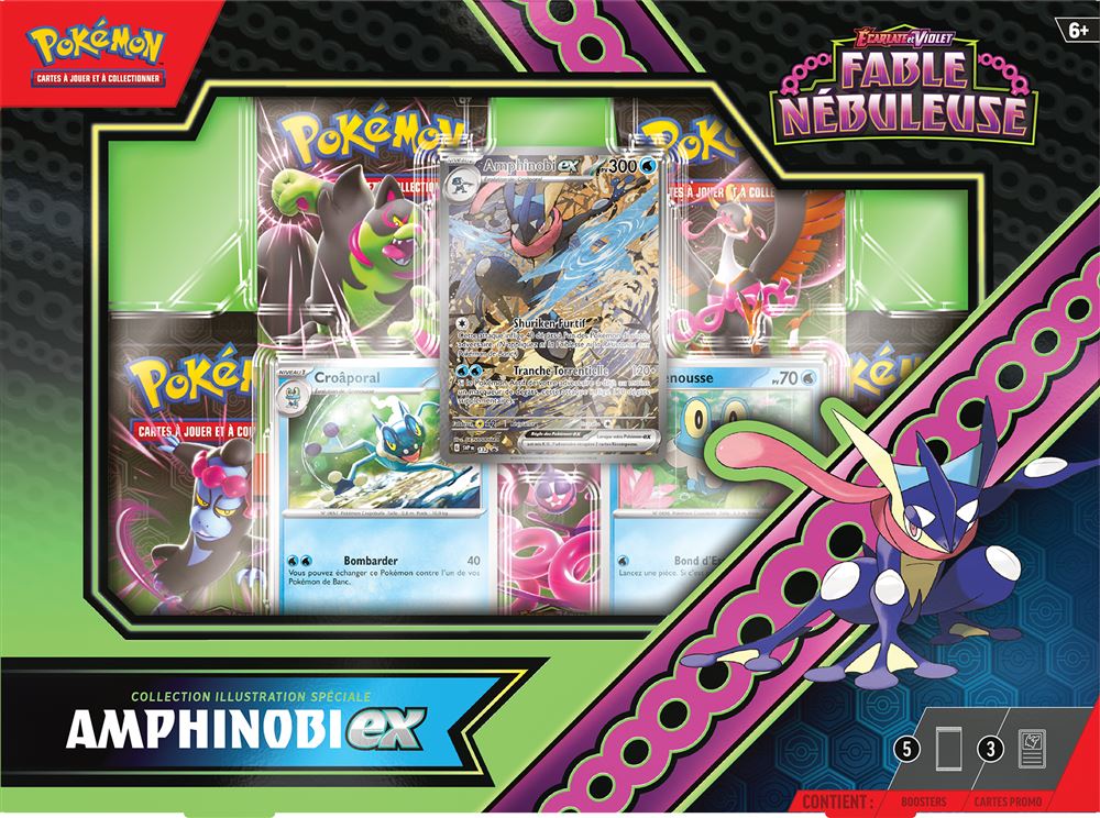 Pokémon JCC - Collection Affiti-ex : 2 Cartes Holo, 1 Oversize + 4 Boosters