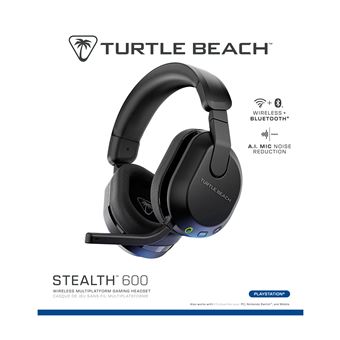 Casque gaming sans fil Turtle Beach Stealth 600 Gen 3 pour PS PC Nintendo Switch Steam Deck et mobile Noir