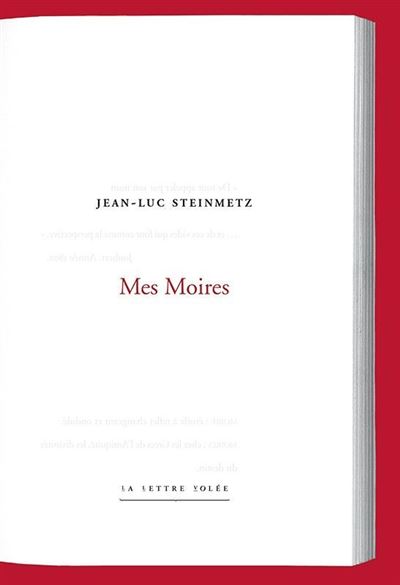 Mes Moires - Jean-Luc Steinmetz - broché