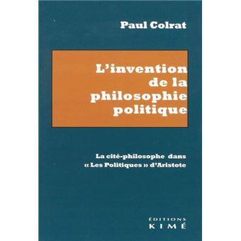 L'invention de la philosophie politique