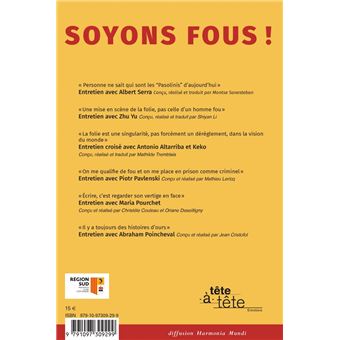 Tête à tête 10 - Soyons fous !